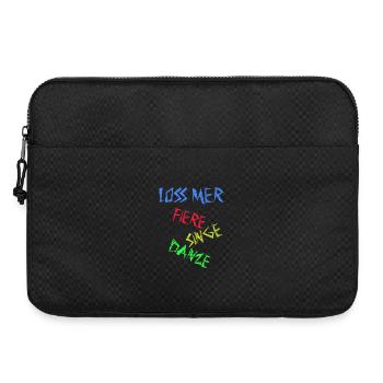 Loss mer fiere singe danze - Célébrer Danser - Sacoche pour ordinateur portable 15 pouces - noir - Devant