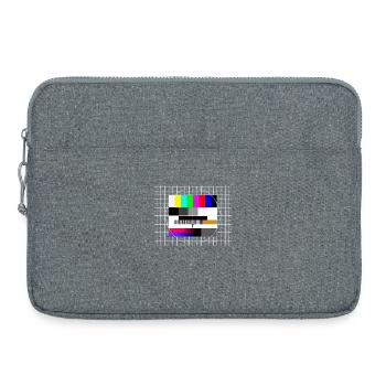 Télévision Photo d’essai 90 Fête des années 80 Retro 90s - Sacoche pour ordinateur portable 15 pouces - gris chiné - Devant