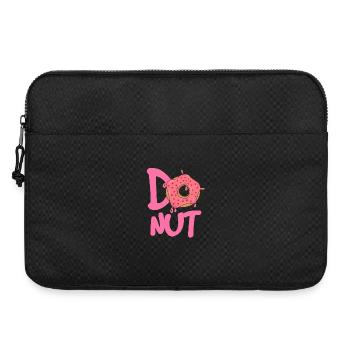 Donut Logo Pink Glanz - Laptoptasche 15" - Schwarz - Vorne