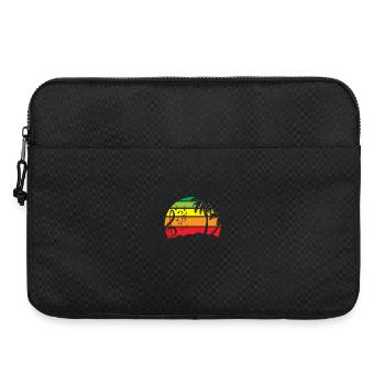 Colorful Music Circle Retro Silhouette - Laptop bag 15" - black - Front