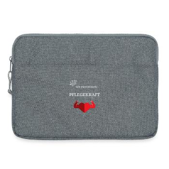 Nix Prinzessin - Pflegekraft - Laptoptasche 15" - Grau meliert - Vorne