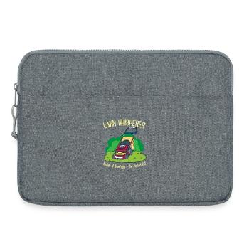 Cadeau de tondeuse à gazon jardinier - Sacoche pour ordinateur portable 15 pouces - gris chiné - Devant