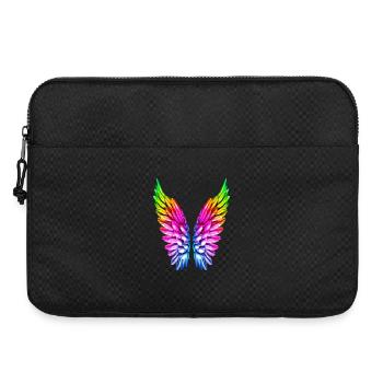 LGBT Regenbogen Engelsflügel Gay Lesbisch Queer - Laptoptasche 15" - Schwarz - Vorne