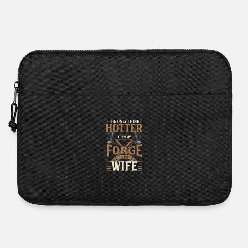 Blacksmith Forging Gift - Laptop bag 15" - black