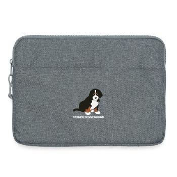 Berner Sennenhund Welpe - Laptoptasche 15" - Grau meliert - Vorne