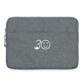 30th Birthday - Laptop bag 15" - heather grey - Front