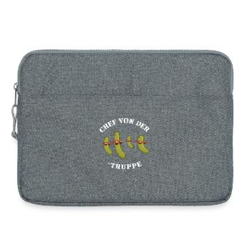 Chef Gurkentruppe Gurke Team Mannschaft Firma cool - Laptoptasche 15" - Grau meliert - Vorne