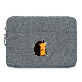 Bogenschützen-Igel - Laptoptasche 15" - Grau meliert - Vorne