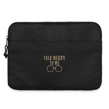 Talk Nerdy To Me - Laptoptasche 15" - Schwarz - Vorne