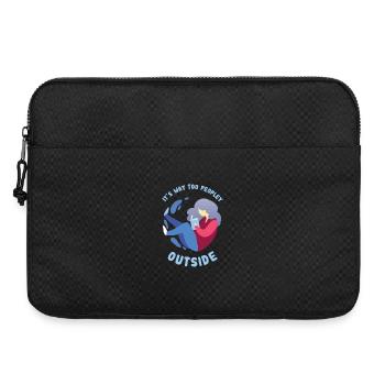 Introverti - Bien trop populaire - Sacoche pour ordinateur portable 15 pouces - noir - Devant