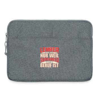 Lehrer Superheld - Laptoptasche 15" - Grau meliert - Vorne