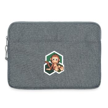 Süßes Äffchen - Laptoptasche 15" - Grau meliert - Vorne