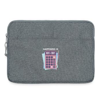 Accountant - Laptop bag 15" - heather grey - Front