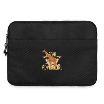 Safari Adventure – Giraffe Savanna Vibes - Laptop bag 15" - black - Front