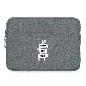 Amis animaux pas de nourriture - Sacoche pour ordinateur portable 15 pouces - gris chiné - Devant