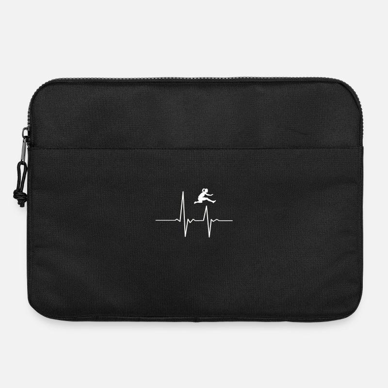 Hurdling Heartbeat - Laptop bag 15" - black