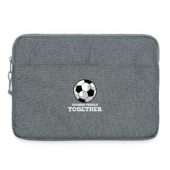 Soccer Soccer Players - Laptop bag 15" - heather grey - Front