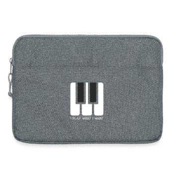 I PLAY WHAT I WANT - Laptoptasche 15" - Grau meliert - Vorne