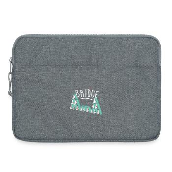 Jeu de cartes Bridge - Sacoche pour ordinateur portable 15 pouces - gris chiné - Devant