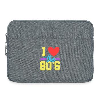 80s - Laptop bag 15" - heather grey - Front