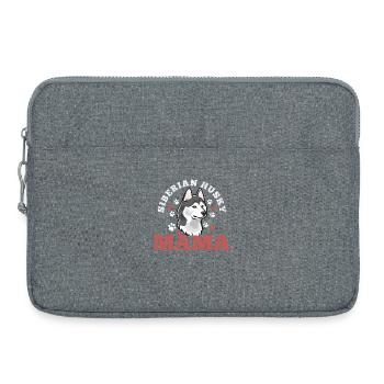 Siberian Husky Vintage - Laptop bag 15" - heather grey - Front