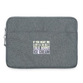 la glace - Sacoche pour ordinateur portable 15 pouces - gris chiné - Devant