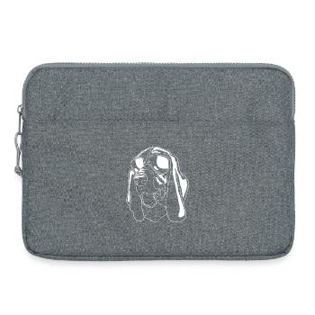 Basset Hound - Laptoptasche 15" - Grau meliert - Vorne