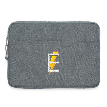 E-Biker Shirt Geschenk Symbol Logo - Laptoptasche 15" - Grau meliert - Vorne