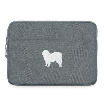 Samoyed Samoyed propriétaire de chien - Sacoche pour ordinateur portable 15 pouces - gris chiné - Devant