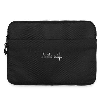 Londres Skyline Heartbeat Angleterre Royaume-Uni Coeur Argent - Sacoche pour ordinateur portable 15 pouces - noir - Devant