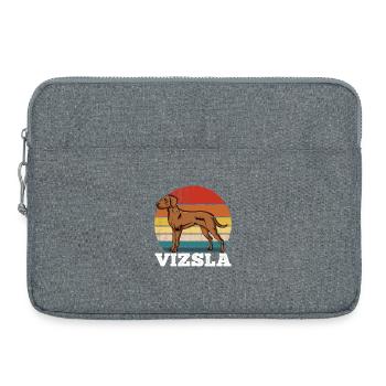 Vizsla Rétro - Sacoche pour ordinateur portable 15 pouces - gris chiné - Devant