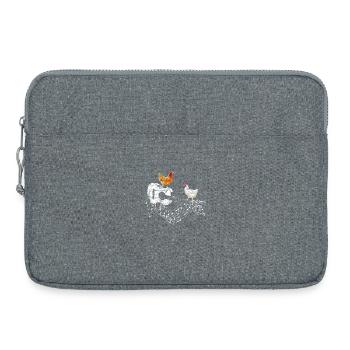 Chicken Holder Guitar Musician Gift - Laptop bag 15" - heather grey - Front