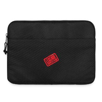Verstellbares Liegendes Legenden-Design Rentner - Laptoptasche 15" - Schwarz - Vorne