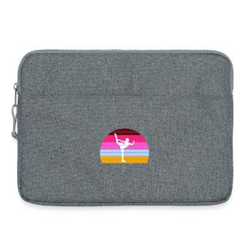 Patinage artistique patinage artistique - Sacoche pour ordinateur portable 15 pouces - gris chiné - Devant
