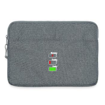Maman, Papa Bébé Batterie Les Parents Adorent la Famille Ge - Sacoche pour ordinateur portable 15 pouces - gris chiné - Devant