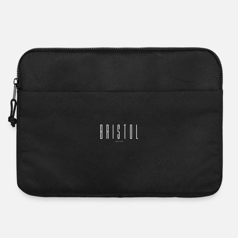 Bristol Schriftzug - Laptoptasche 15" - Schwarz