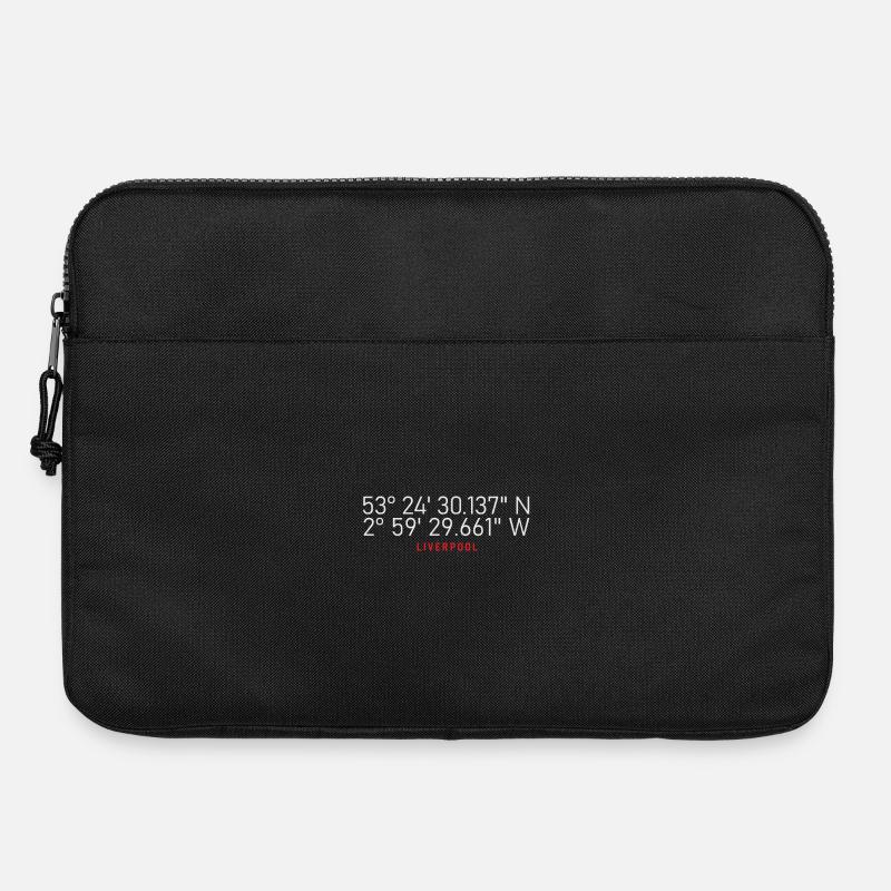 Liverpool Coordinates Emblem - Laptop bag 15" - black