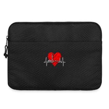 Berlin Skyline Heartbeat Herz Liebe Love Berliner - Sacoche pour ordinateur portable 15 pouces - noir - Devant