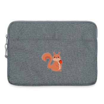 Eichhörnchen Boxer Boxhandschuhe Boxen - Laptoptasche 15" - Grau meliert - Vorne