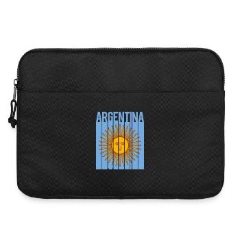 Flagge von Argentinien T-Shirt Design sol de mayo - Laptoptasche 15" - Schwarz - Vorne