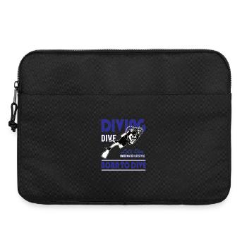 Diving Tauchen Taucher Taucherin Unterwasser - Laptoptasche 15" - Schwarz - Vorne