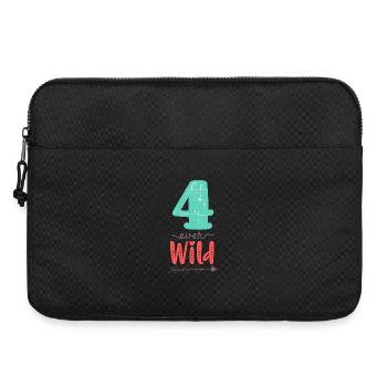 Four Ever Wild 4ème anniversaire cadeau fille - Sacoche pour ordinateur portable 15 pouces - noir - Devant