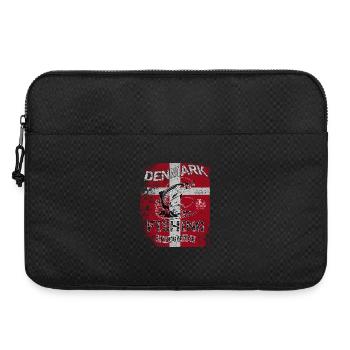 Danemark drapeau de pêche pêche poisson design - Sacoche pour ordinateur portable 15 pouces - noir - Devant