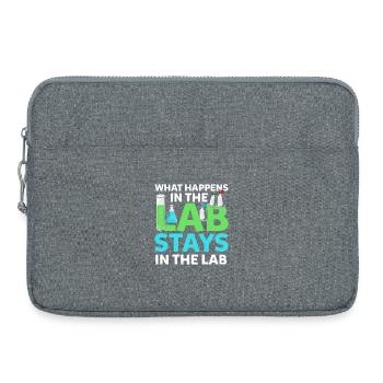 What Happens In The Lab Stays In Lab Chemistry Lab - Laptop bag 15" - heather grey - Front