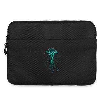 Jellyfish Sea Animal Psychedelic Art Gift - Laptop bag 15" - black - Front