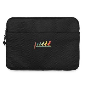 Papageientaucher Vögel Herzschlag - Laptoptasche 15" - Schwarz - Vorne