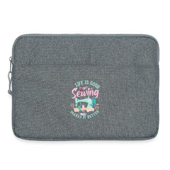 sew - Laptop bag 15" - heather grey - Front