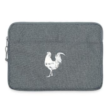 Coq Poulet Coq - Sacoche pour ordinateur portable 15 pouces - gris chiné - Devant