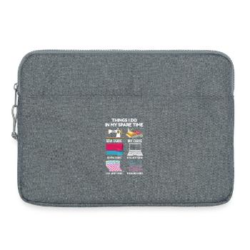 sew - Laptop bag 15" - heather grey - Front