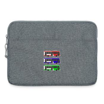 Bus - Laptoptasche 15" - Grau meliert - Vorne